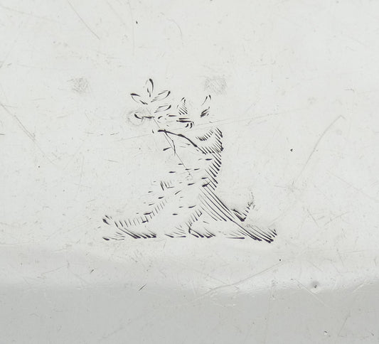 Antique Charles II 1679 Sterling Silver 19cm Salver Footed Tray Plate Rope Edge