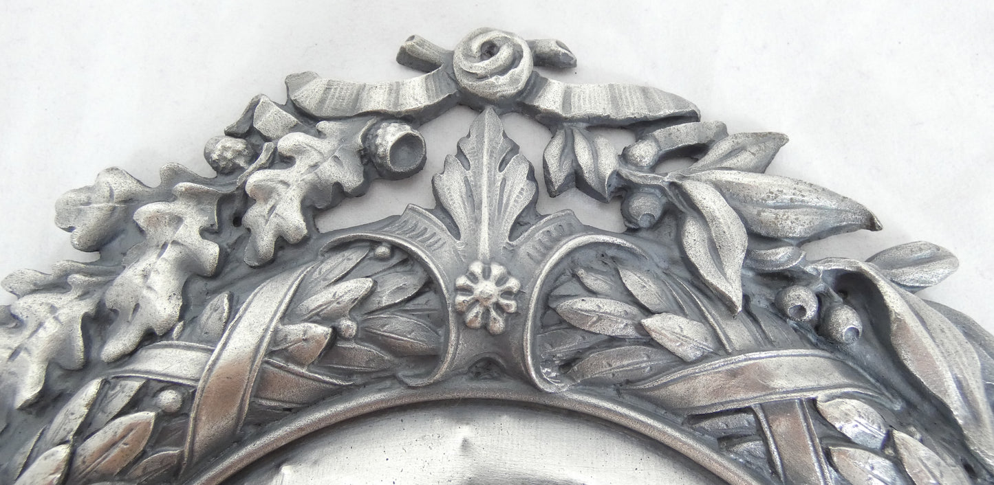 Antique Art Deco 1924 Pair Sterling Silver Large Plaques Swimming Rowing Sport