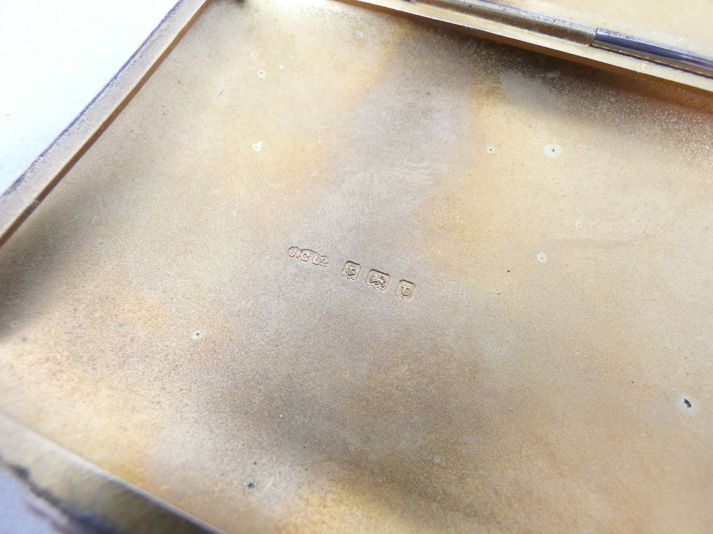 Antique Edwardian 1918 Sterling Silver Cigar Card Cigarette Case Hip Shape JGLtd