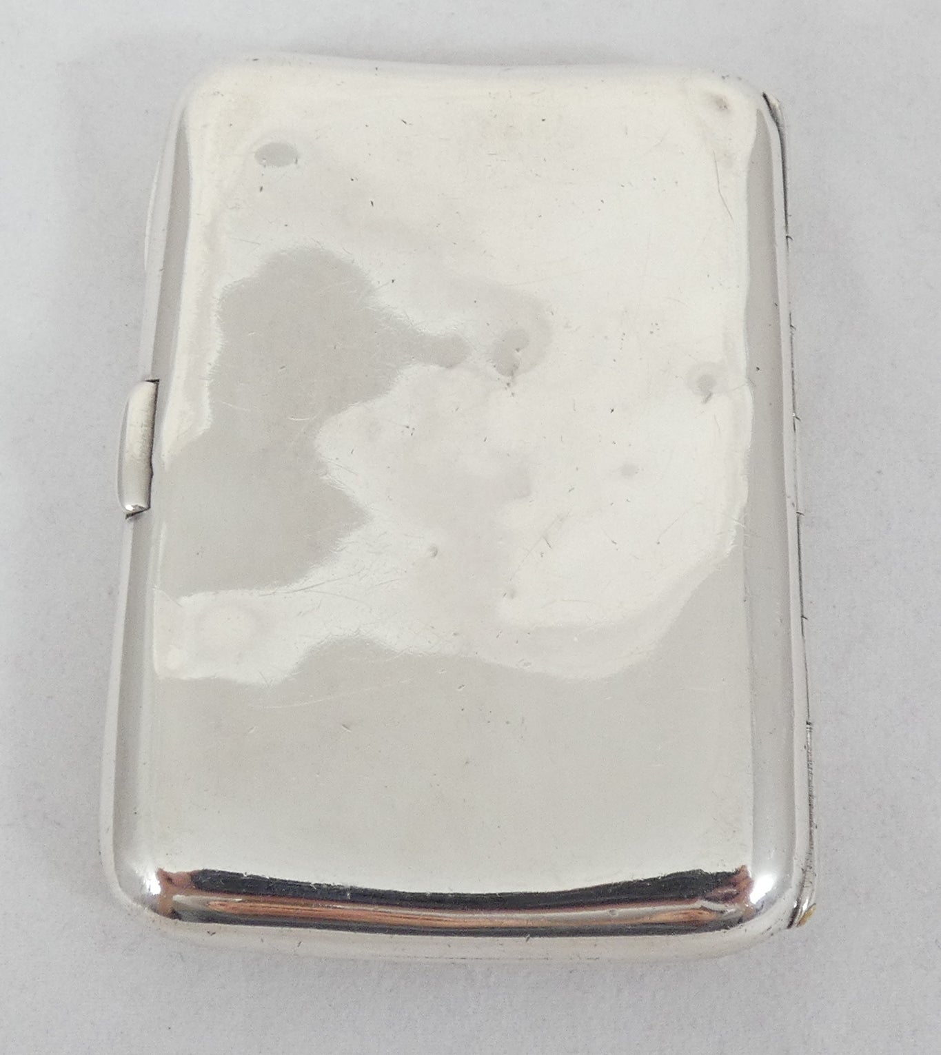 Antique Victorian 1898 Sterling Silver Cigarette or Small Card Case Hip Shape