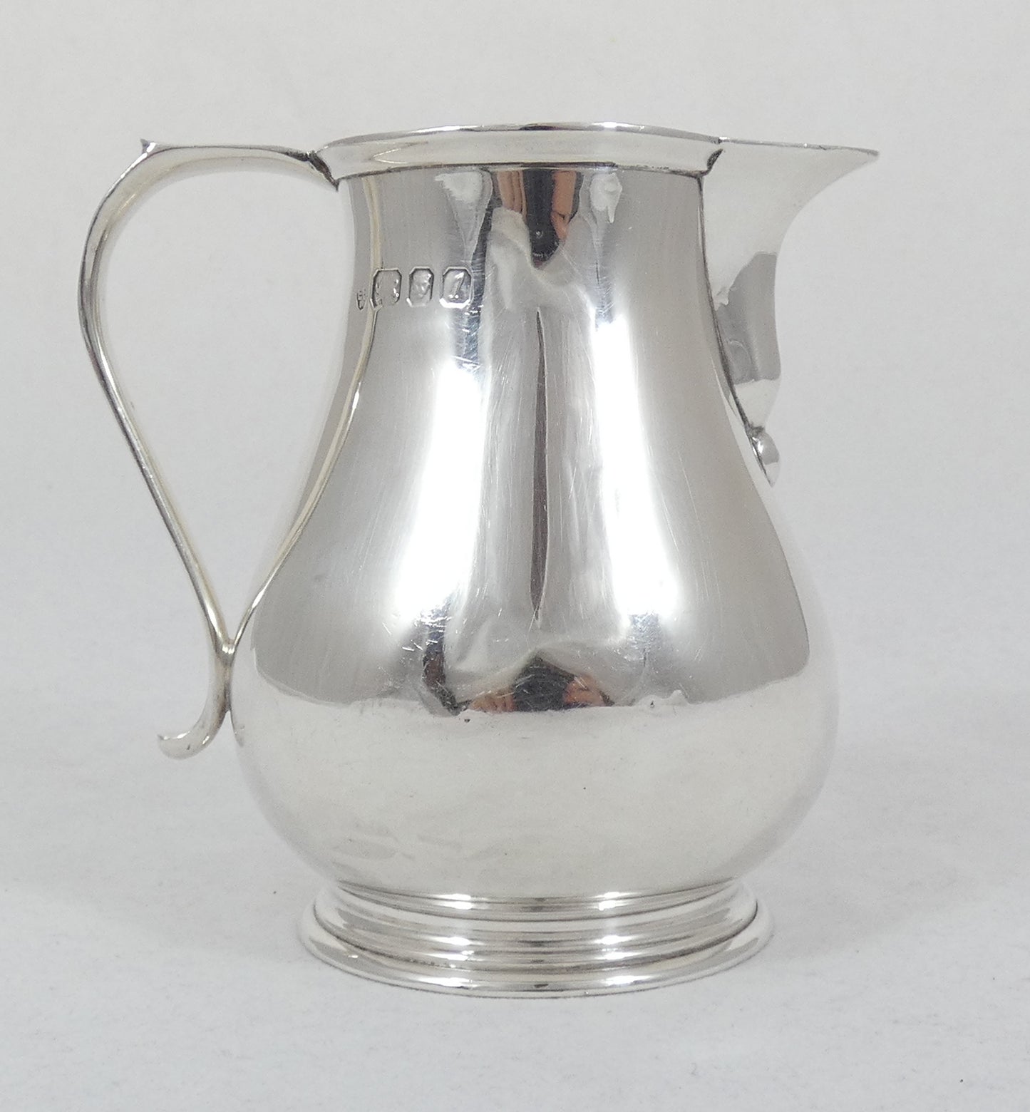 Antique Vintage 1966 Heavy Sterling Silver Milk Cream Jug Creamer Barnard London