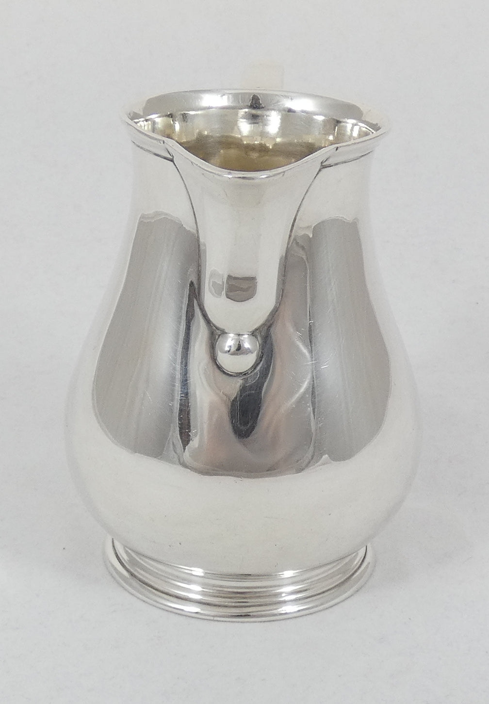 Antique Vintage 1966 Heavy Sterling Silver Milk Cream Jug Creamer Barnard London
