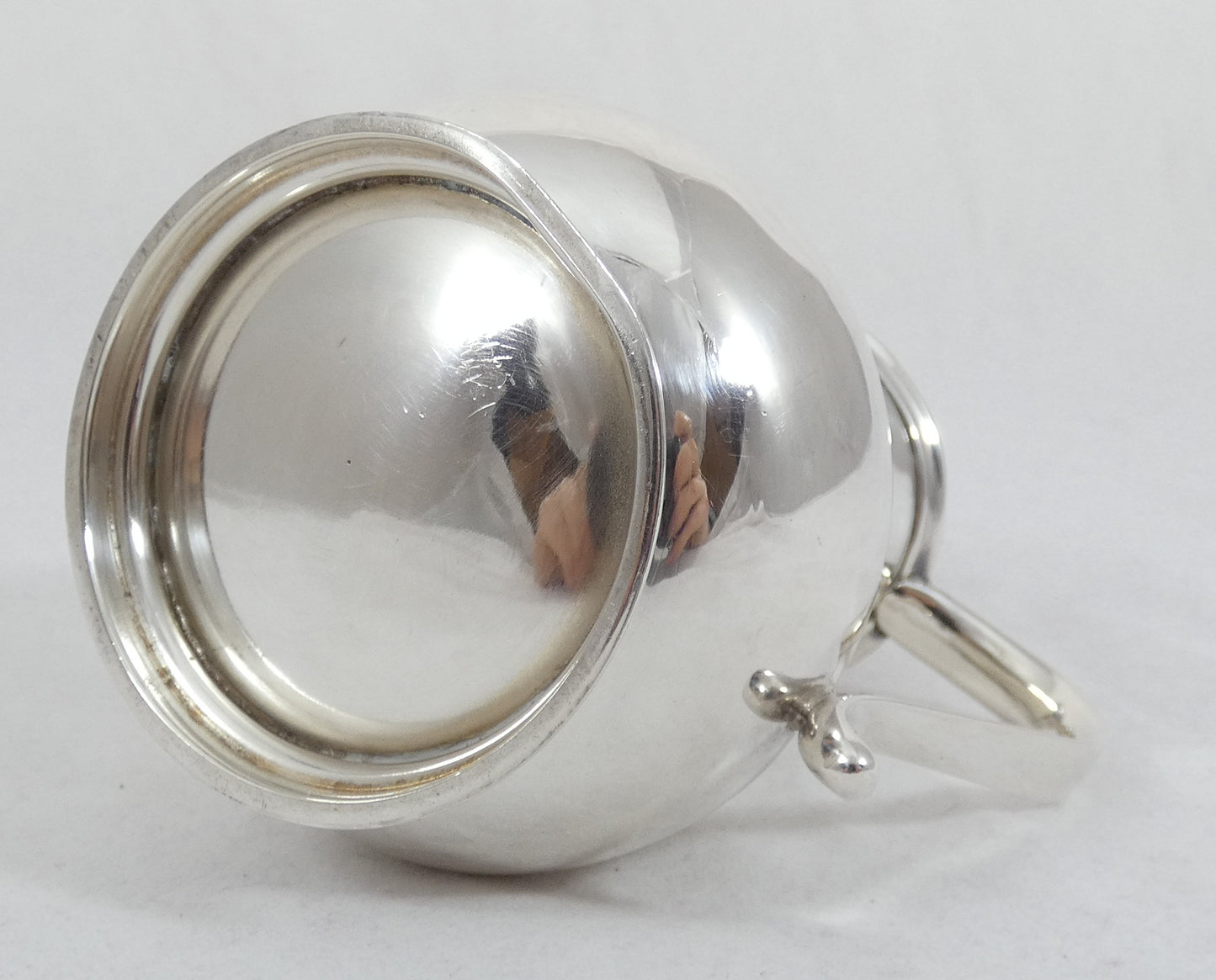 Antique Vintage 1966 Heavy Sterling Silver Milk Cream Jug Creamer Barnard London