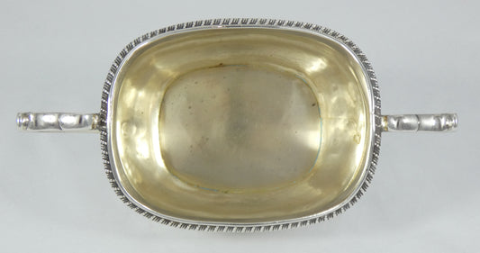 Antique Georgian 1814 Sterling Silver Large Sugar Bowl Twin Handle Tea Set RP