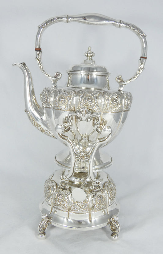 Antique Vintage 1950 FarFan Spratling Mexican Sterling Silver Spirit Kettle Pot