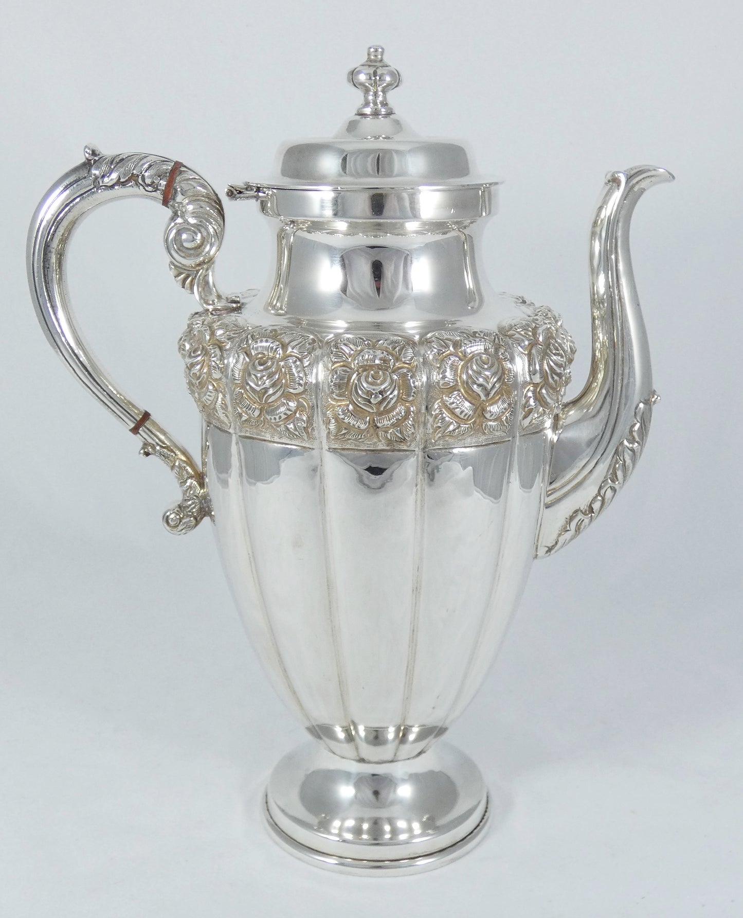 Antique Vintage 1950 FarFan Spratling Mexican Sterling Silver Teapot Coffee Pot