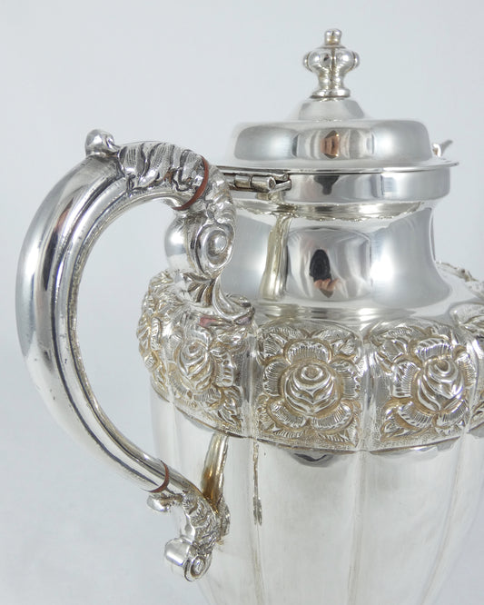 Antique Vintage 1950 FarFan Spratling Mexican Sterling Silver Teapot Coffee Pot