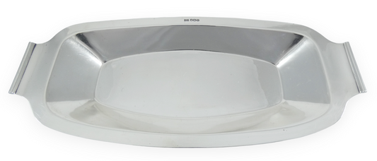 Antique Art Deco 1939 Heavy Sterling Silver 32cm Oval Serving Bowl Tray Dish W&H