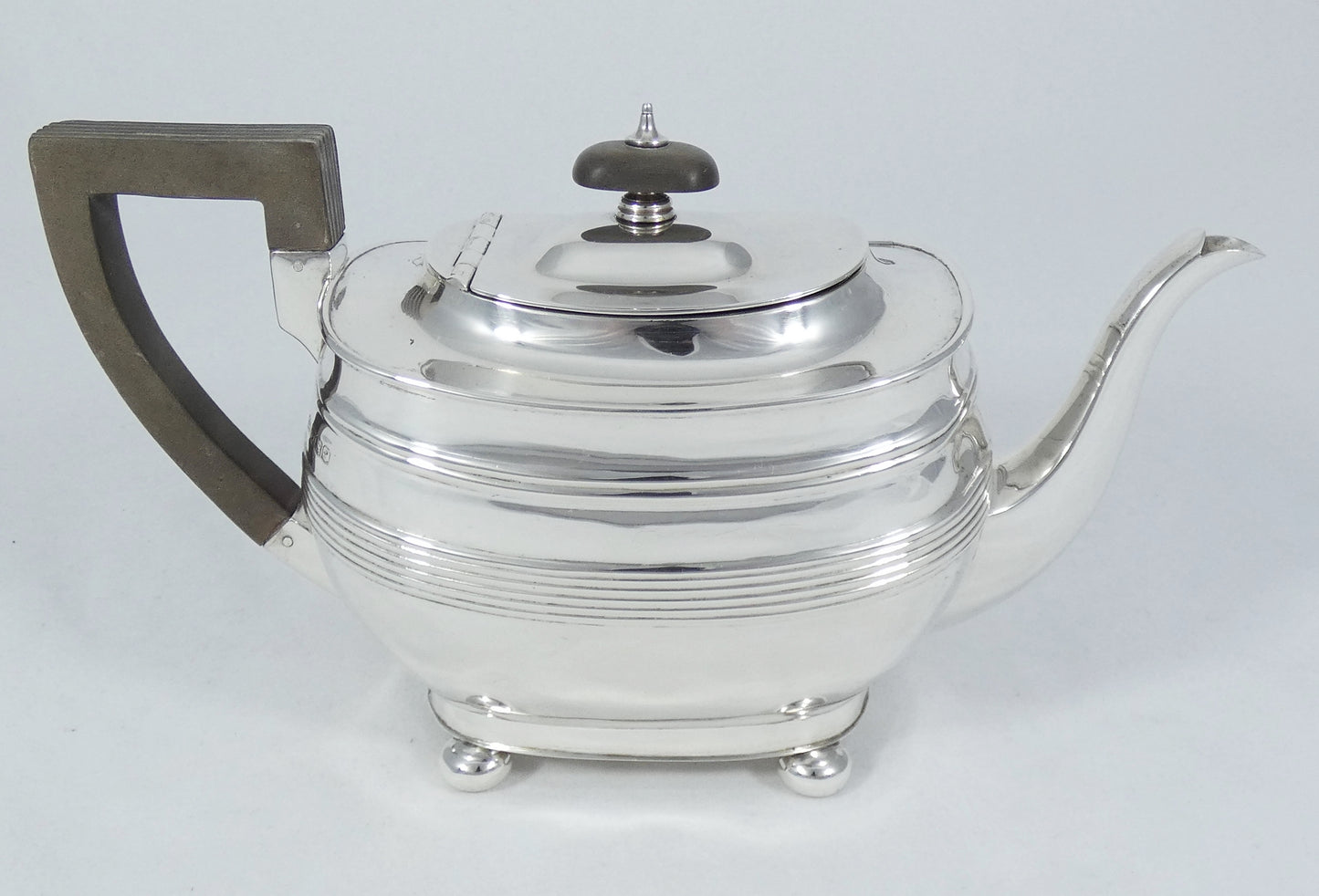 Antique Art Deco 1923 Sterling Silver Georgian Style 800ml Teapot Tea Pot Set HB