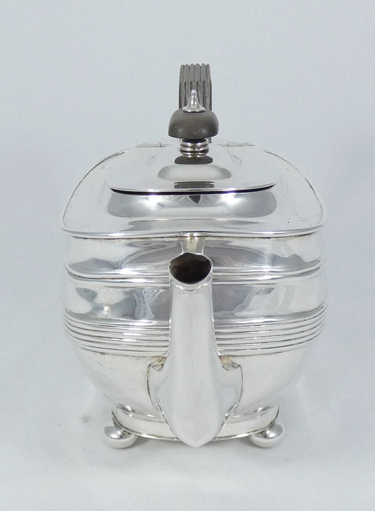 Antique Art Deco 1923 Sterling Silver Georgian Style 800ml Teapot Tea Pot Set HB