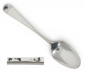 Antique Georgian 1790 Sterling Silver Coffee Spoon Small Teaspoon Hanoverian GS