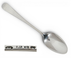 Antique Georgian 1783 Birmingham Sterling Silver Old English Teaspoon Tea Spoon