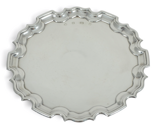 Vintage 1992 English Sterling Silver 12.5cm 5" Card Tray Small Salver Dish Plate