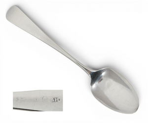 Antique Georgian 1800 Sterling Silver Old English Teaspoon Tea Spoon London SH