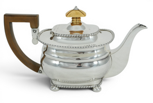 Antique Georgian 1819 Sterling Silver Saffron Pot 400ml Bachelors Teapot Tea 925