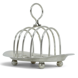 Antique Victorian 1897 Sterling Silver Four Slice Toast Rack Letter Holder Tray