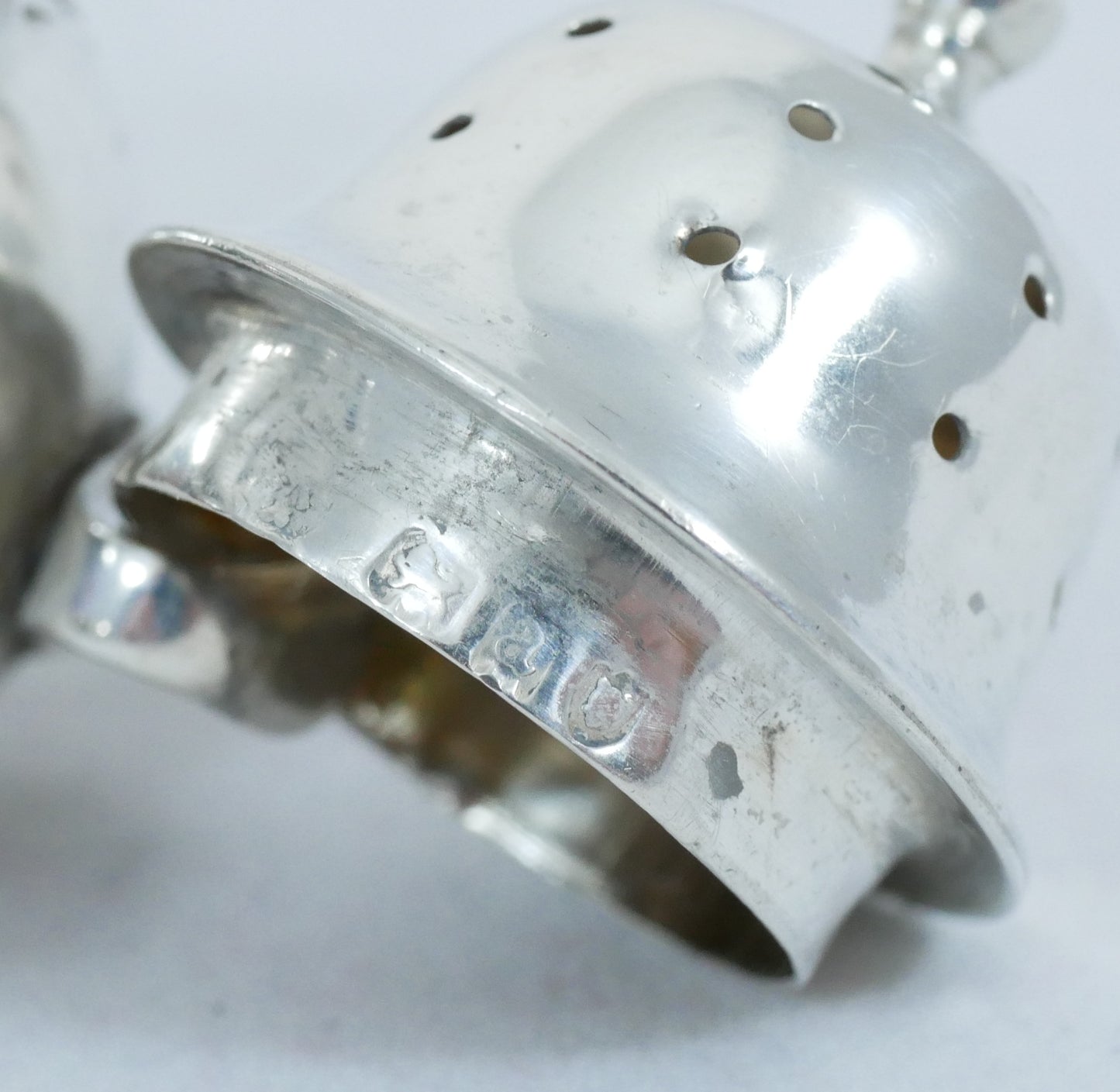 Antique Victorian 1896 Sterling Silver Pepperette Pepper Pot Salt Shaker Cruet