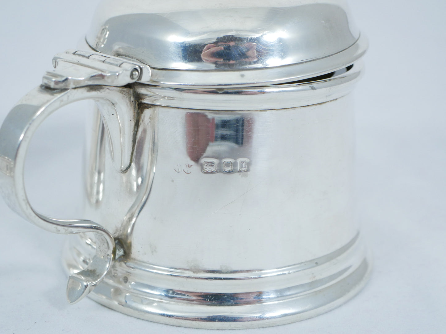 Antique Art Deco 1926 Sterling Silver Cruet Set Salt Cellar Pepper Mustard Pot