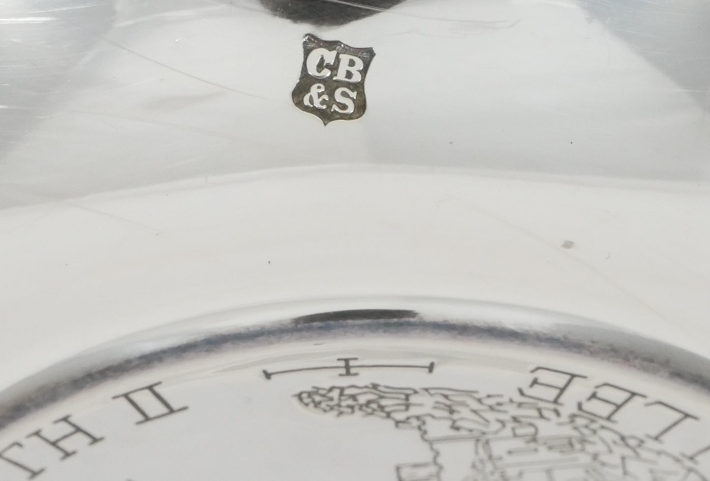 Vintage 1977 Sterling Silver Queen Elizabeth II Silver Jubilee Dish Bowl QEII CB