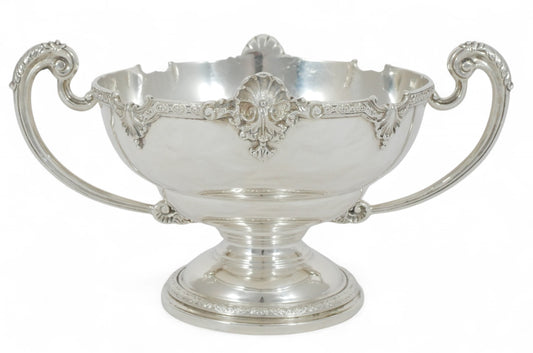 Antique Art Deco 1947 Sterling Silver Horovitz Comport Footed Bowl Loving Cup