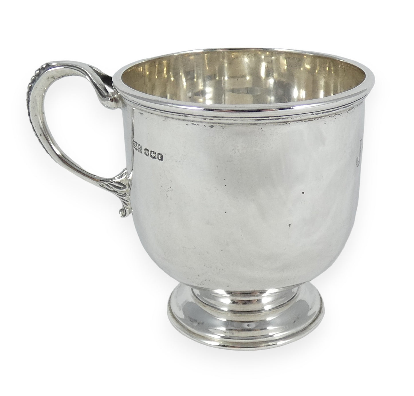 Antique Art Deco 1923 Sterling Silver 175ml Christening Mug Baby Childs Cup B&S