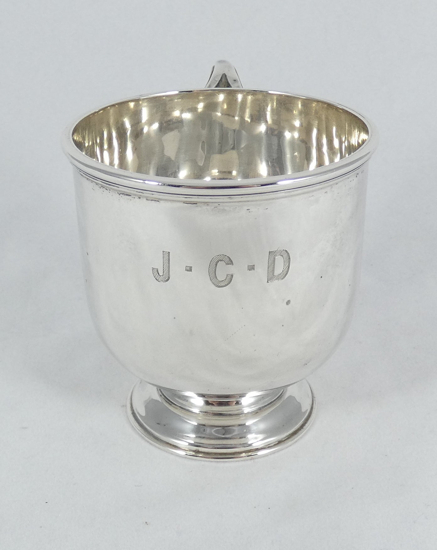 Antique Art Deco 1923 Sterling Silver 175ml Christening Mug Baby Childs Cup B&S