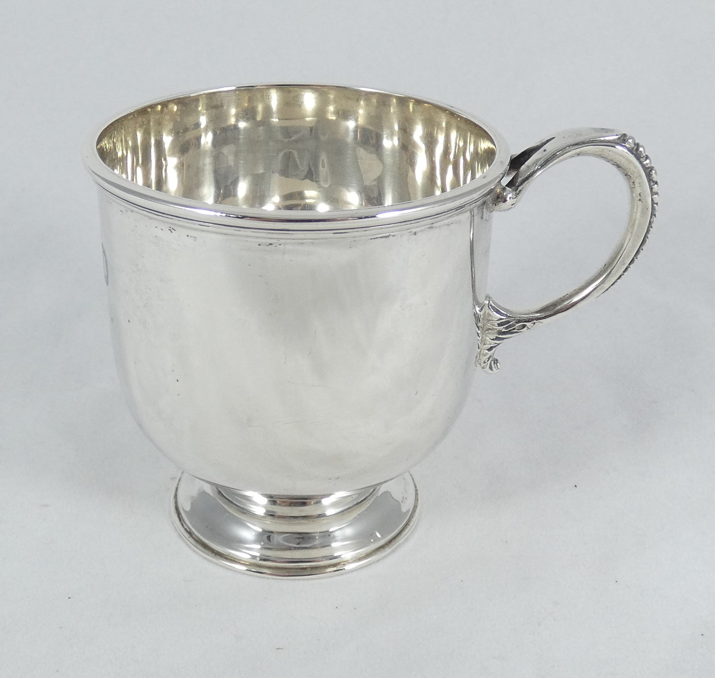 Antique Art Deco 1923 Sterling Silver 175ml Christening Mug Baby Childs Cup B&S