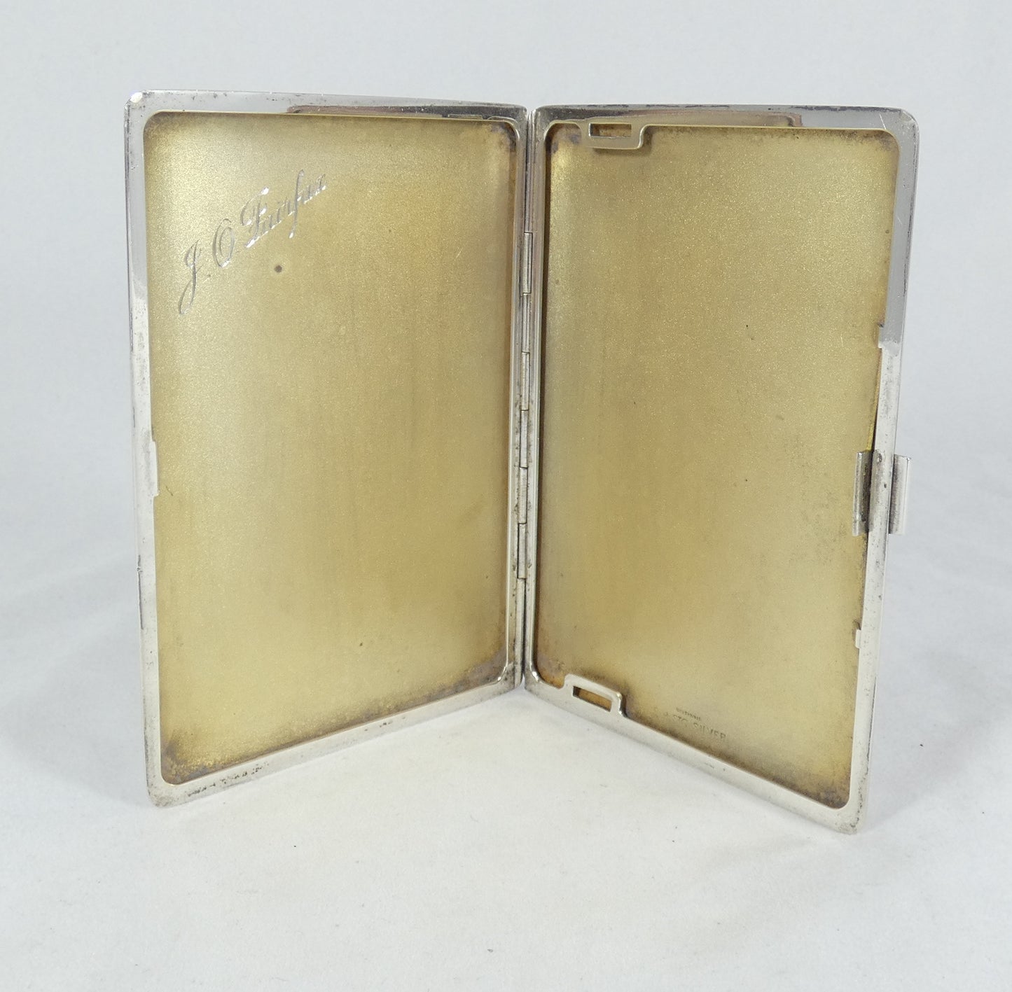 Antique Vintage Australian Sterling Silver Cigarette Card Case James Fairfax EH