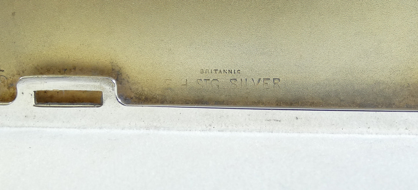 Antique Vintage Australian Sterling Silver Cigarette Card Case James Fairfax EH