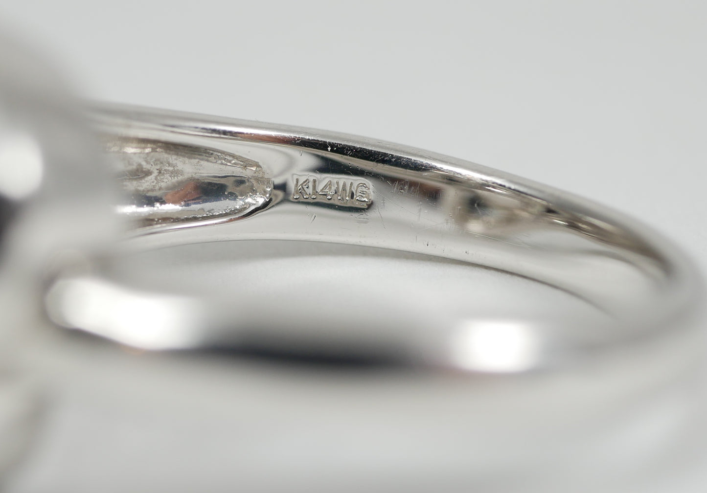 New Solid 14ct White Gold 8.5mm Pearl & Diamond Heart Dress Ring Size 8 P 56 585