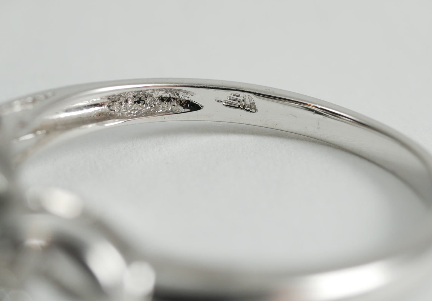 New Solid 14ct White Gold 9mm Round Tahitian Pearl & Diamond Dress Ring 7.5 O 55