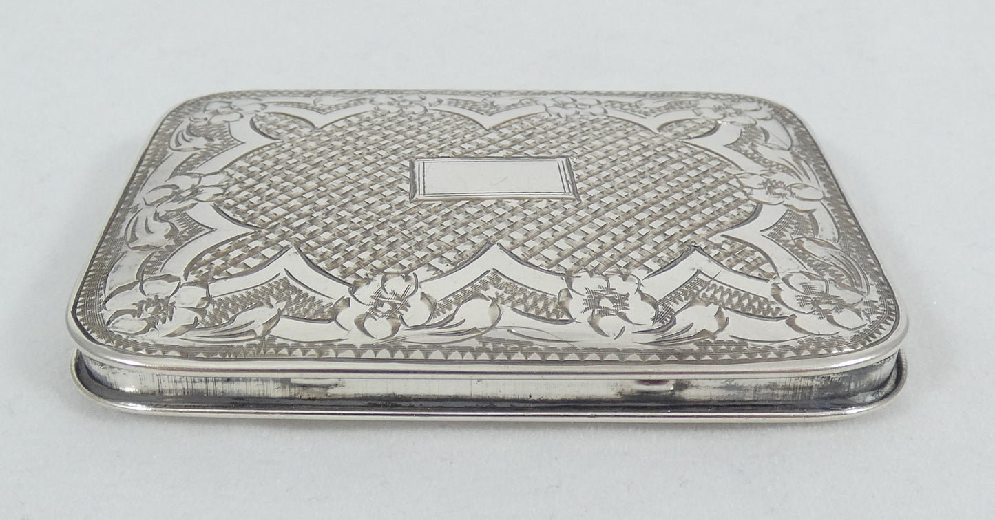 Antique Art Deco 1930 Israel Solid 833 Silver Powder Mirror Compact Leo Gersting