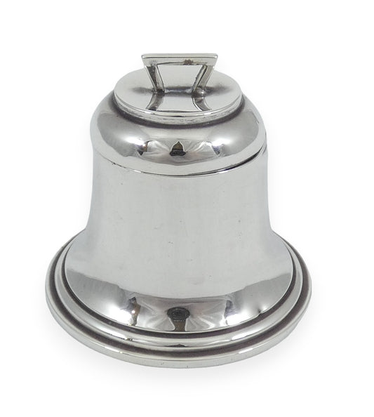 Antique Edwardian 1913 Sterling Silver 6cm Bell Shape Inkwell Ink Well Desk Set