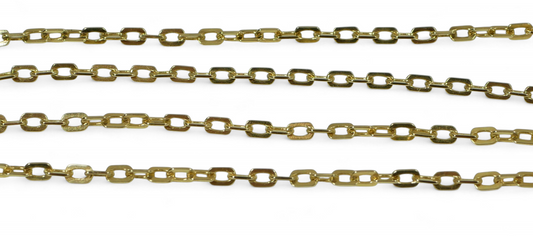 Italian Solid 14ct Yellow Gold 49cm 19" 2mm Square Box Cable Chain Necklace 585
