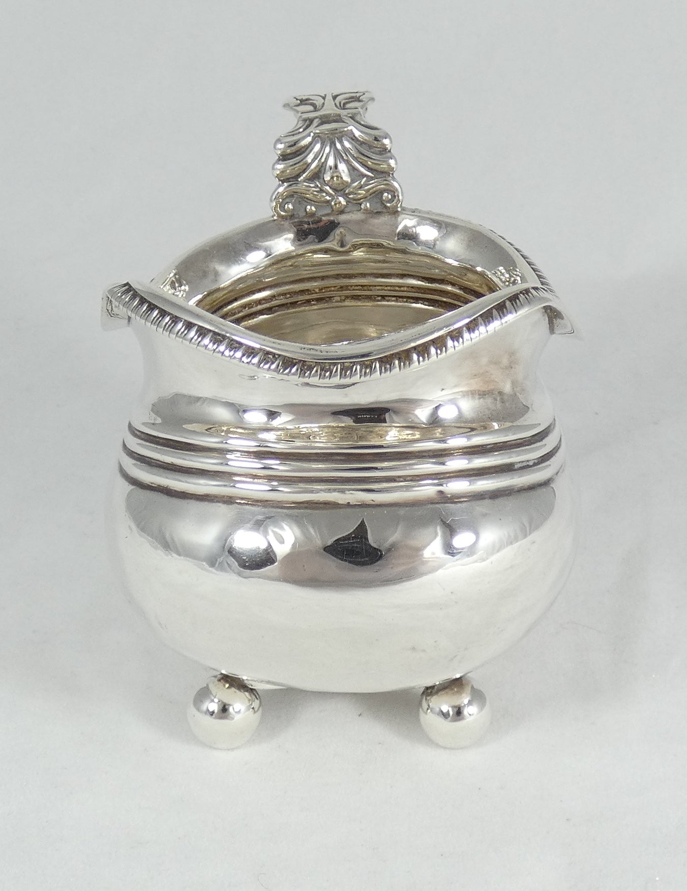 Antique Georgian 1798 Sterling Silver Milk Jug Creamer London Sauce Boat Regency