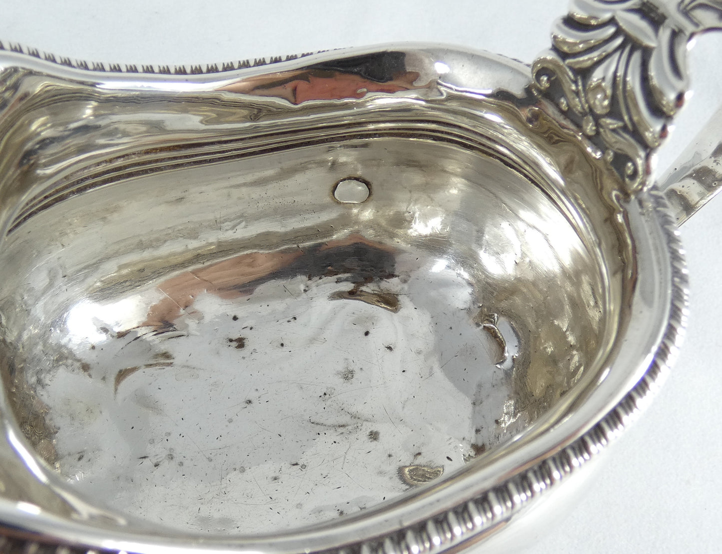 Antique Georgian 1798 Sterling Silver Milk Jug Creamer London Sauce Boat Regency
