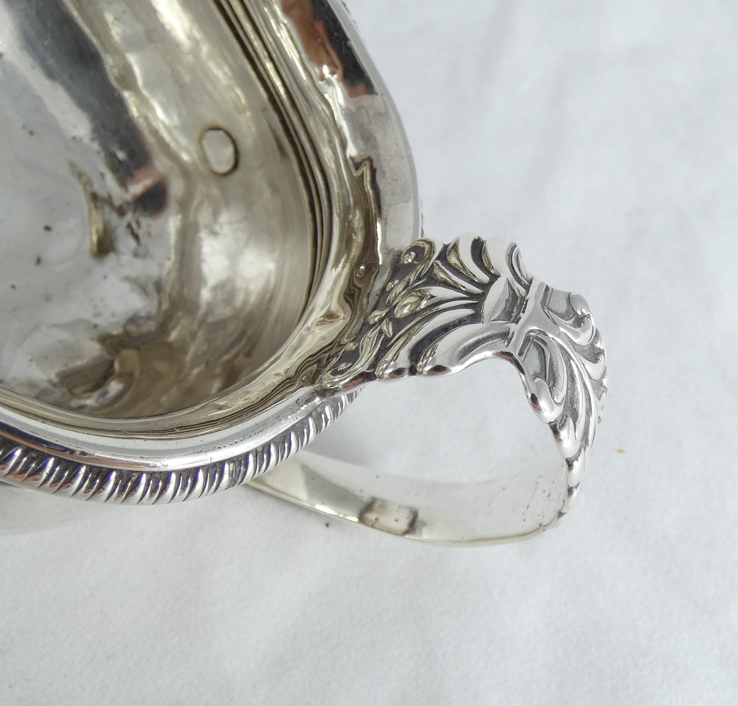 Antique Georgian 1798 Sterling Silver Milk Jug Creamer London Sauce Boat Regency