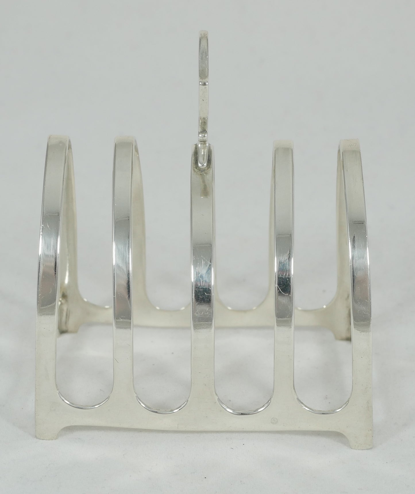 Antique Art Deco 1945 Sterling Silver Cathedral Toast Rack Letter Holder English