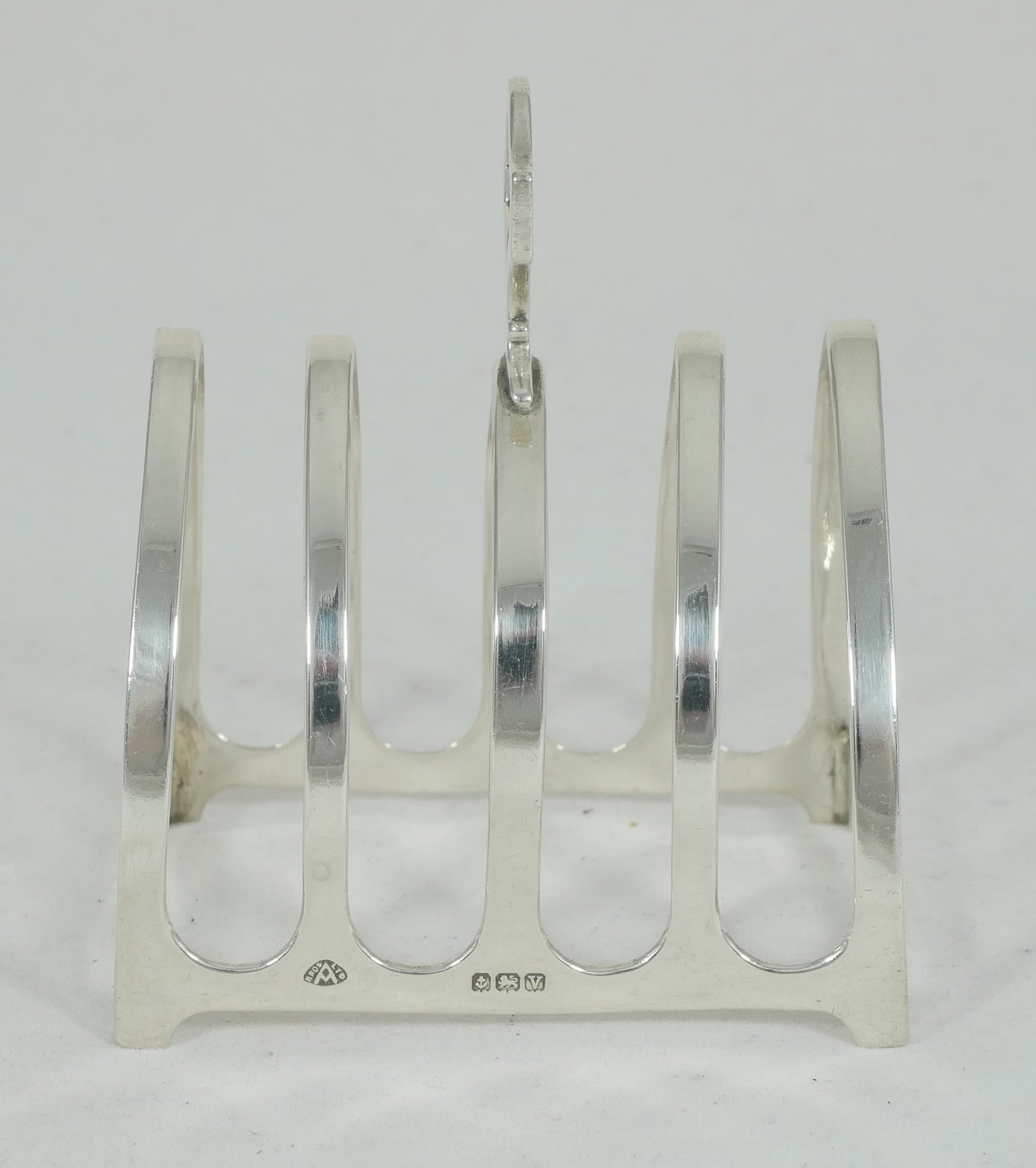 Antique Art Deco 1945 Sterling Silver Cathedral Toast Rack Letter Holder English