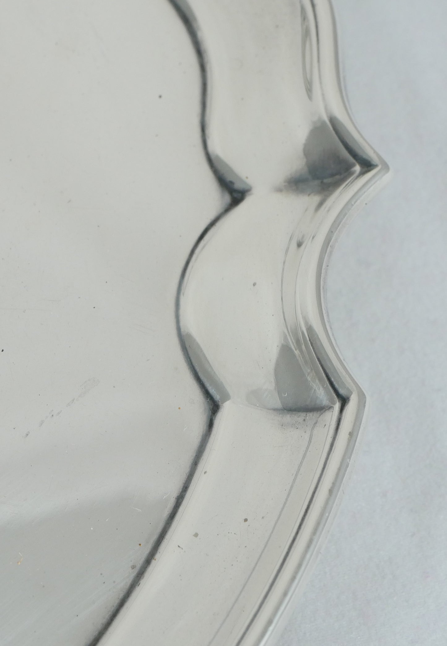 Antique Art Deco 1922 Sterling Silver 20.5cm 8" Serving Card Tray Salver Plate