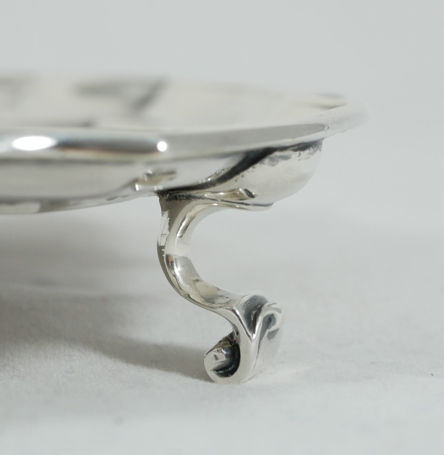 Antique Art Deco 1922 Sterling Silver 20.5cm 8" Serving Card Tray Salver Plate