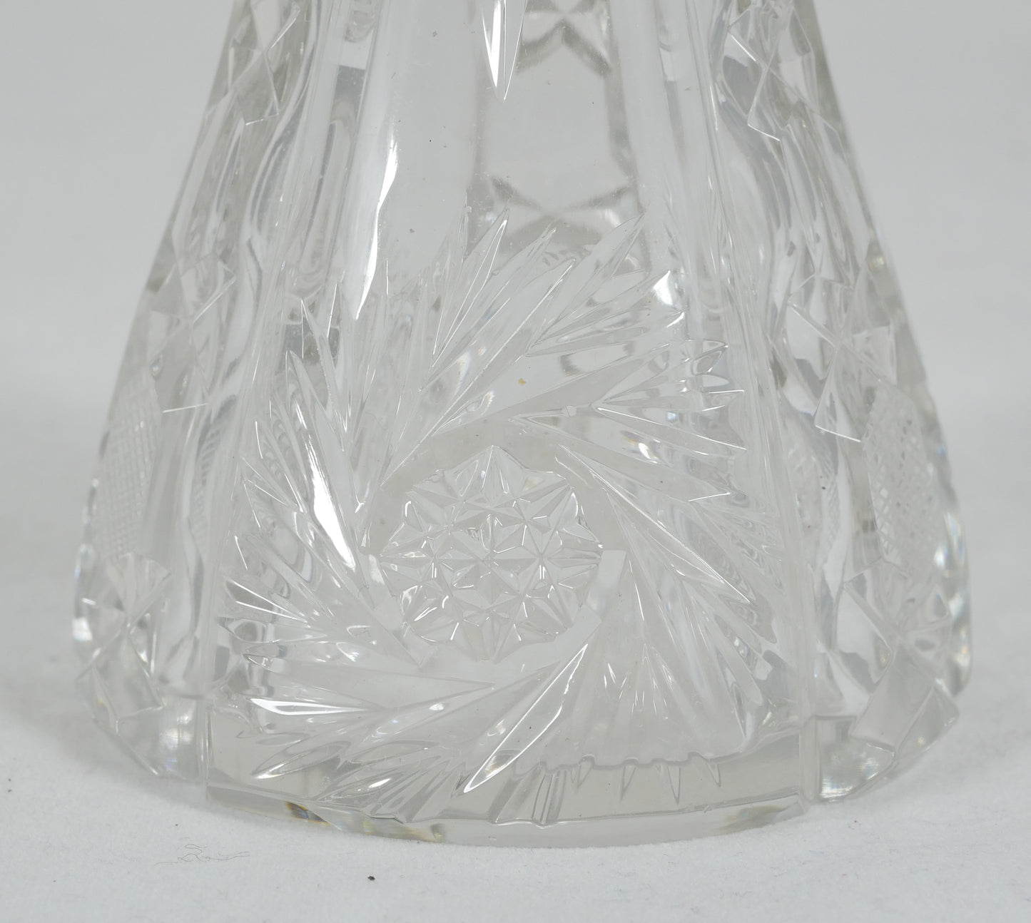 Antique Edwardian 1915 Sterling Silver Round Base Perfume Scent Bottle Stopper