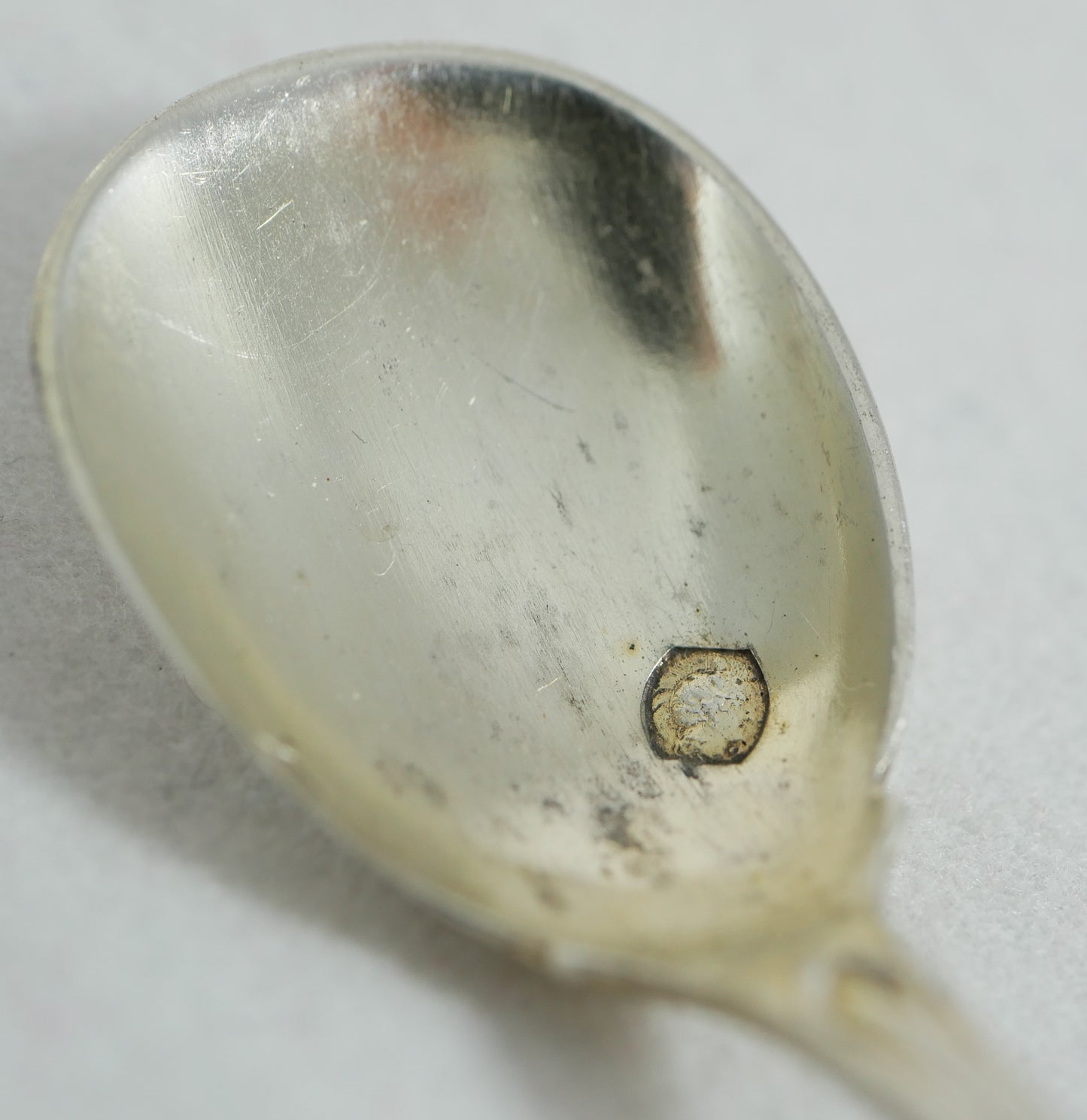 Antique Set of 4 French Sterling Silver Open Salt Cellars Bowls & Spoons Cruet