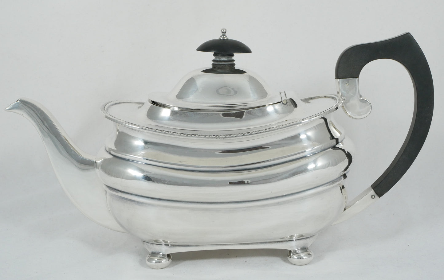 Antique Art Deco 1932 Sterling Silver 3pc Tea Set Teapot Sugar Bowl Creamer Jug