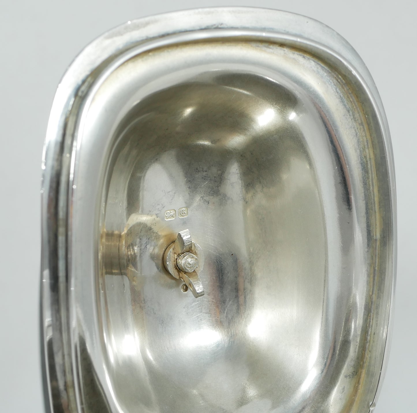 Antique Art Deco 1932 Sterling Silver 3pc Tea Set Teapot Sugar Bowl Creamer Jug