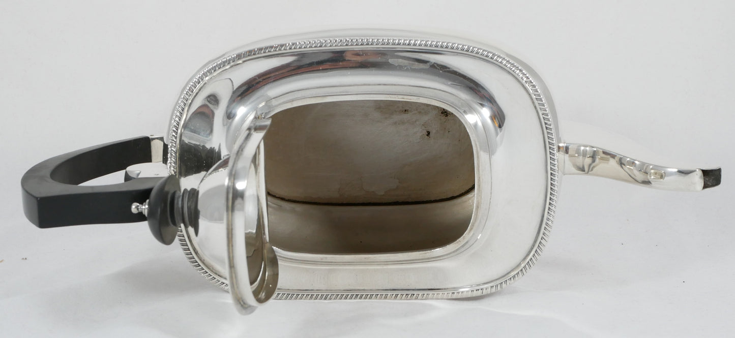 Antique Art Deco 1932 Sterling Silver 3pc Tea Set Teapot Sugar Bowl Creamer Jug