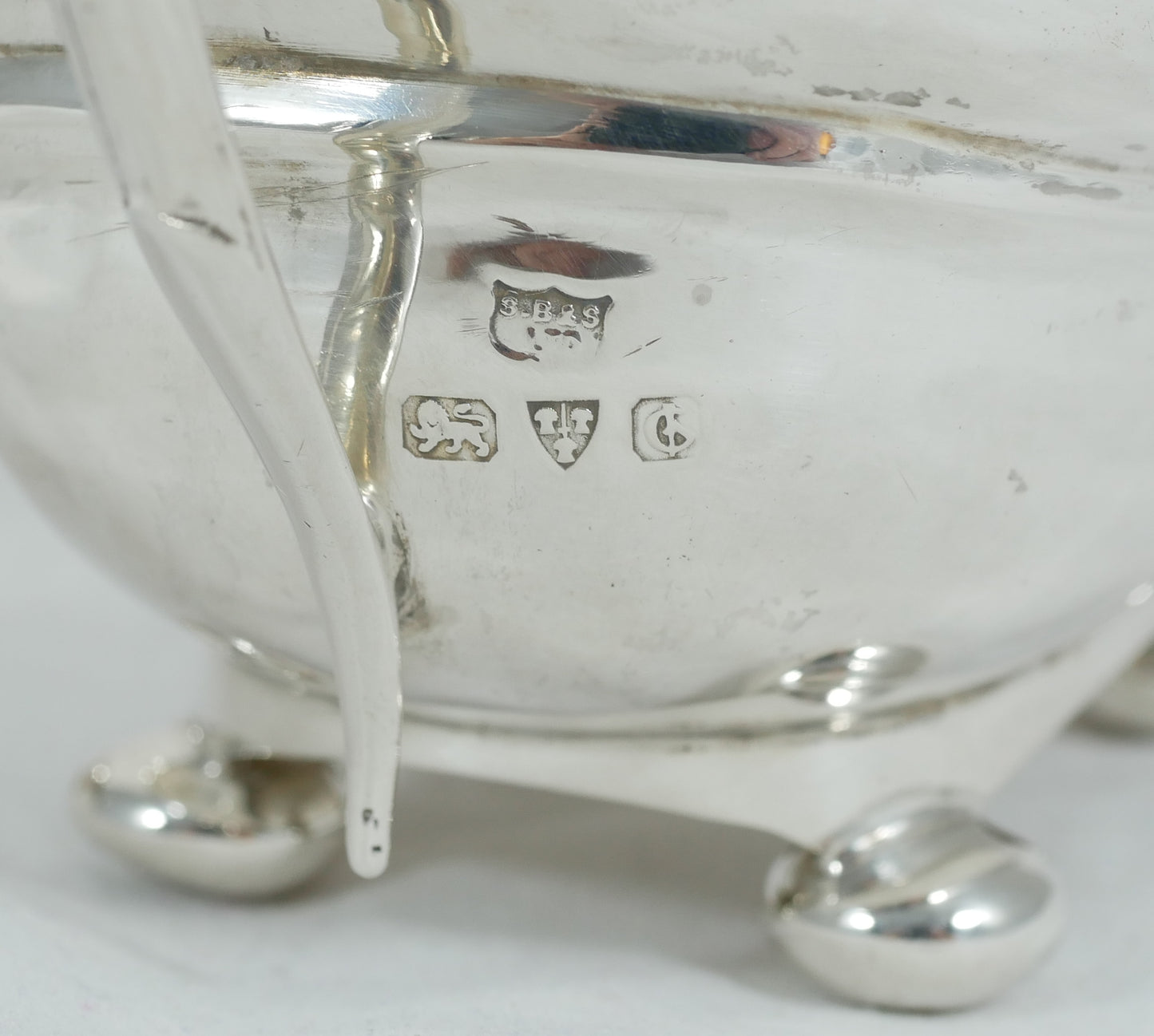 Antique Art Deco 1932 Sterling Silver 3pc Tea Set Teapot Sugar Bowl Creamer Jug