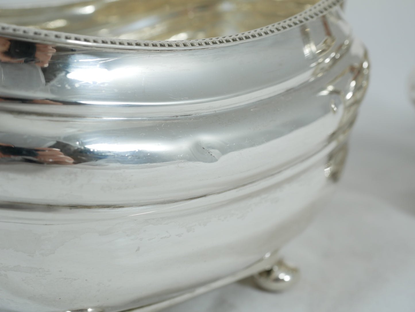 Antique Art Deco 1932 Sterling Silver 3pc Tea Set Teapot Sugar Bowl Creamer Jug