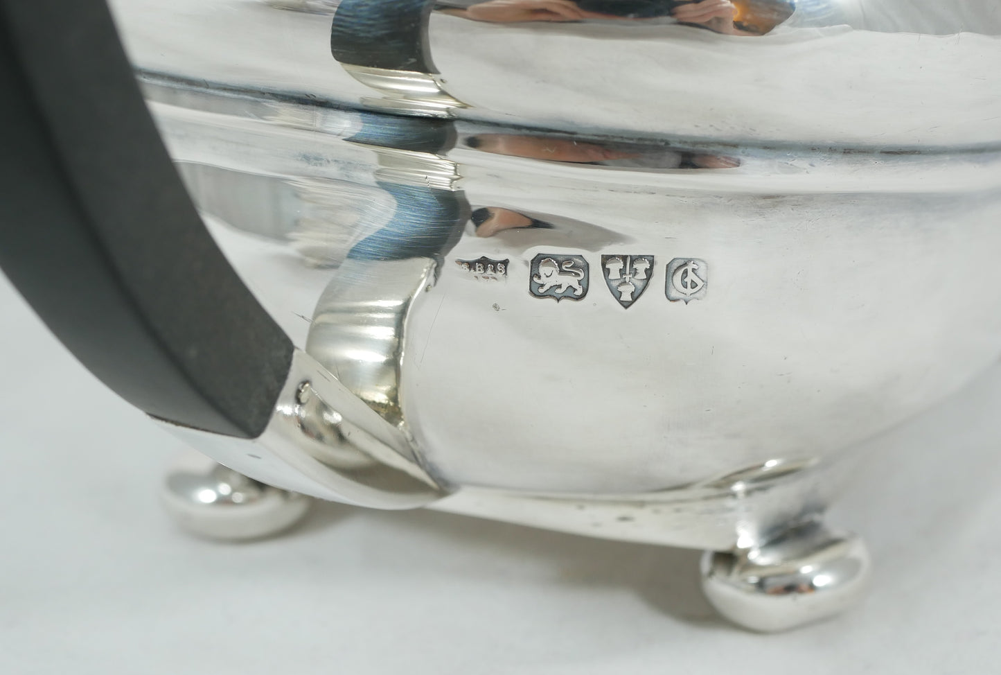 Antique Art Deco 1932 Sterling Silver 3pc Tea Set Teapot Sugar Bowl Creamer Jug