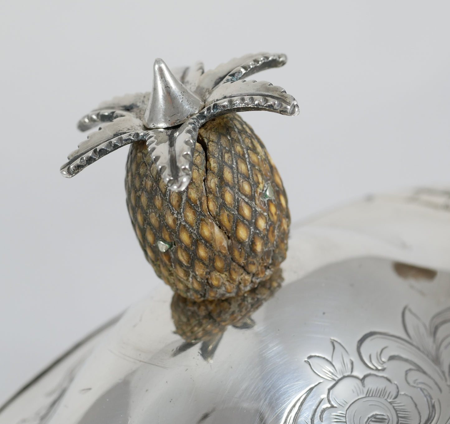 Antique Georgian 1802 Exeter Sterling Silver Teapot Tea Pot Pineapple Finial JH
